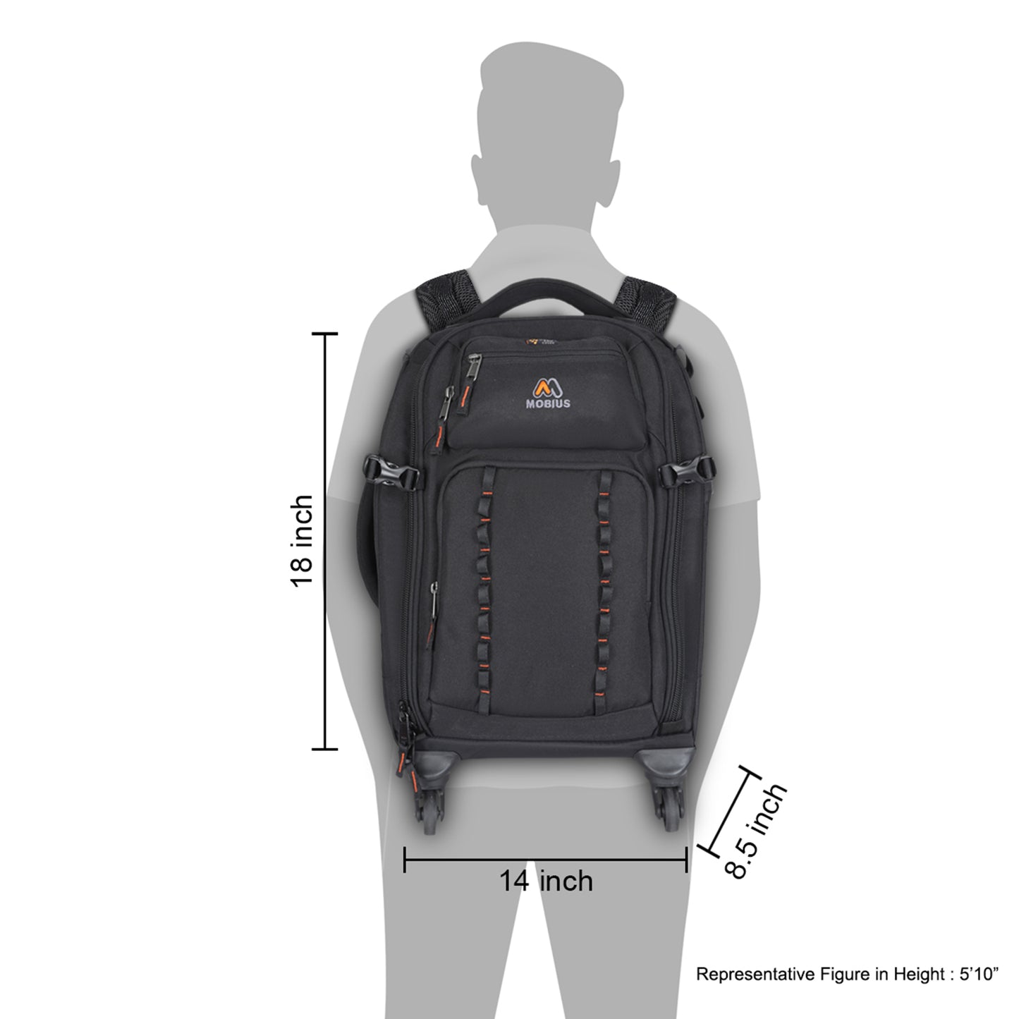 Mobius Skylite DSLR Trolley Cum Backpack