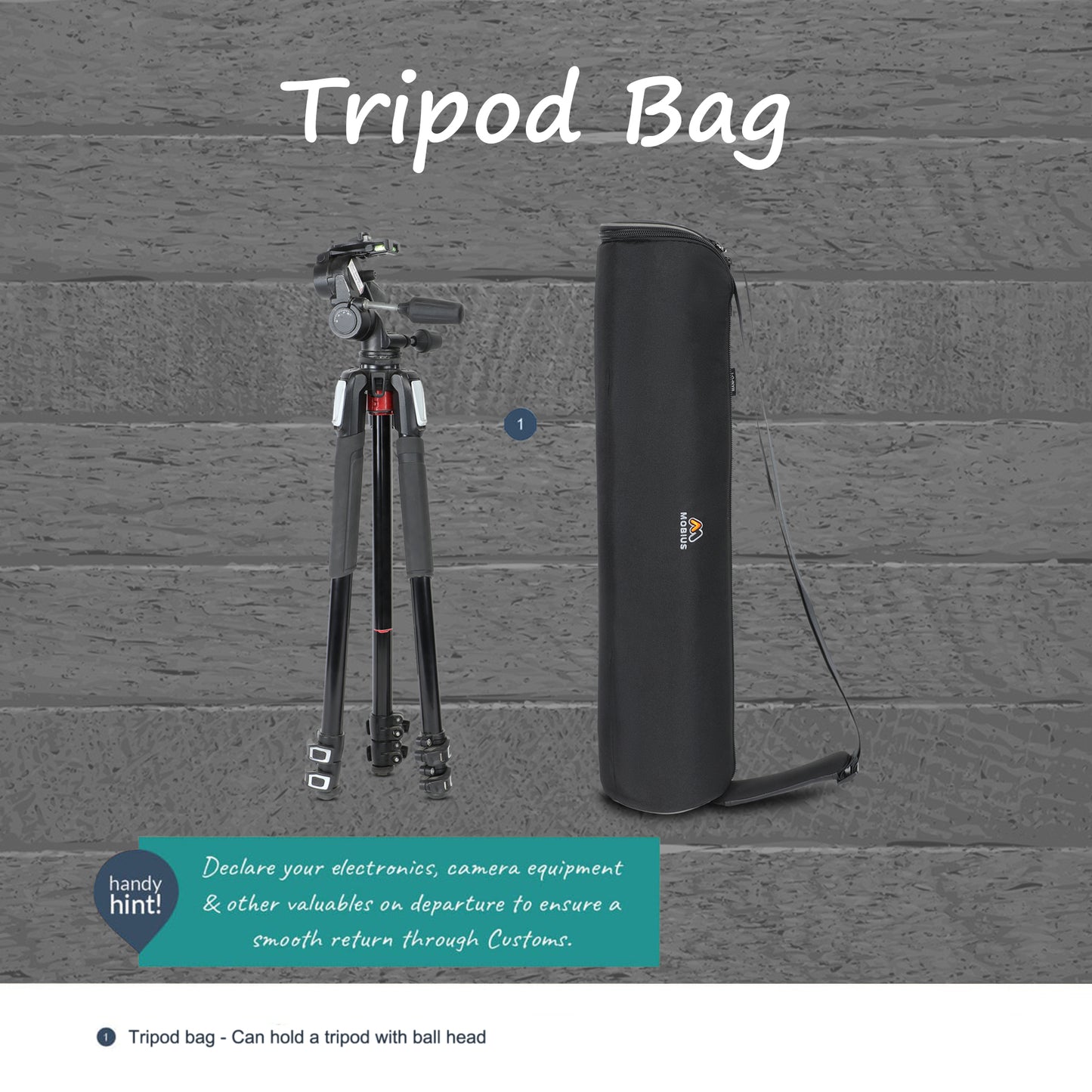 Mobius Manfo 1 Tripod and Stand Bag