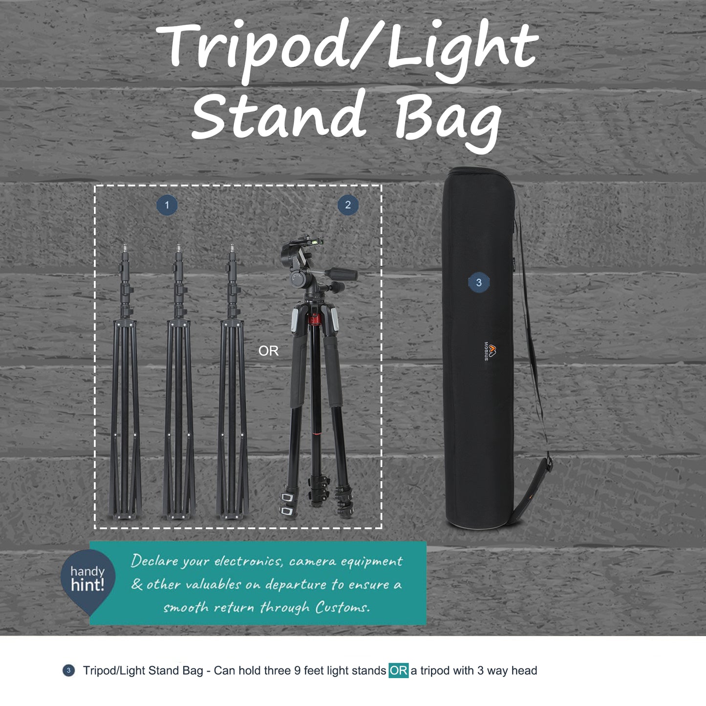 Mobius Manfo 2 Tripod and Stand Bag