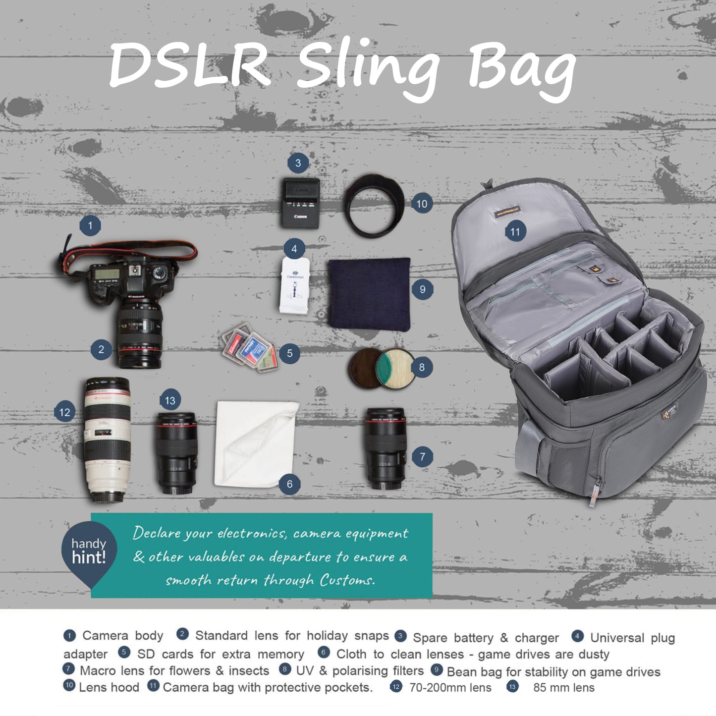 Mobius Reporter DSLR Sling Bag